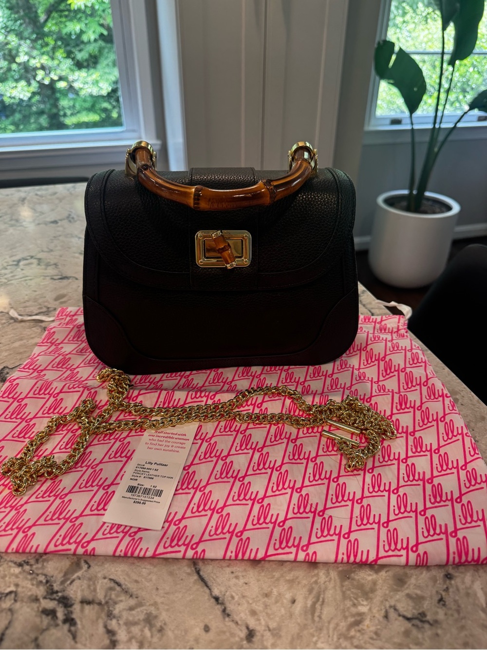 Lilly Pulitzer Poncey Top Handle Mini Bag Crossbody 2 way Purse